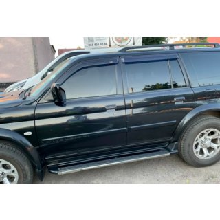 Logu vēja deflektori (4 gab., HIC) Mitsubishi Pajero Sport 1996–2007 foto 1