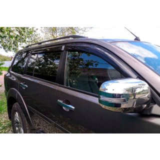 Logu vēja deflektori (4 gab., HIC) Mitsubishi Pajero Sport 2008–2015 foto 1