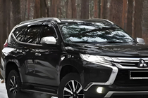 Mitsubishi Pajero Sport 2015– Logu vēja deflektori (4 gab., HIC) foto 7