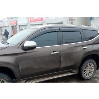 Logu vēja deflektori (4 gab., HIC) Mitsubishi Pajero Sport 2015– foto 1
