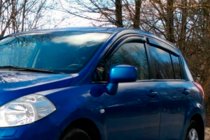 Nissan Tiida 2004–2011 Logu deflektori HB (4 gab., HIC) foto 6