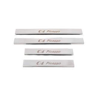 Carmos durvju sliekšņu uzlikas (4 gab., nerūsējošais tērauds) Citroen C-4 Picasso 2006–2013 foto 2