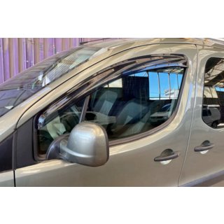 Logu vēja deflektori (2 gab., HIC) Peugeot Partner Tepee 2008–2018 foto 1