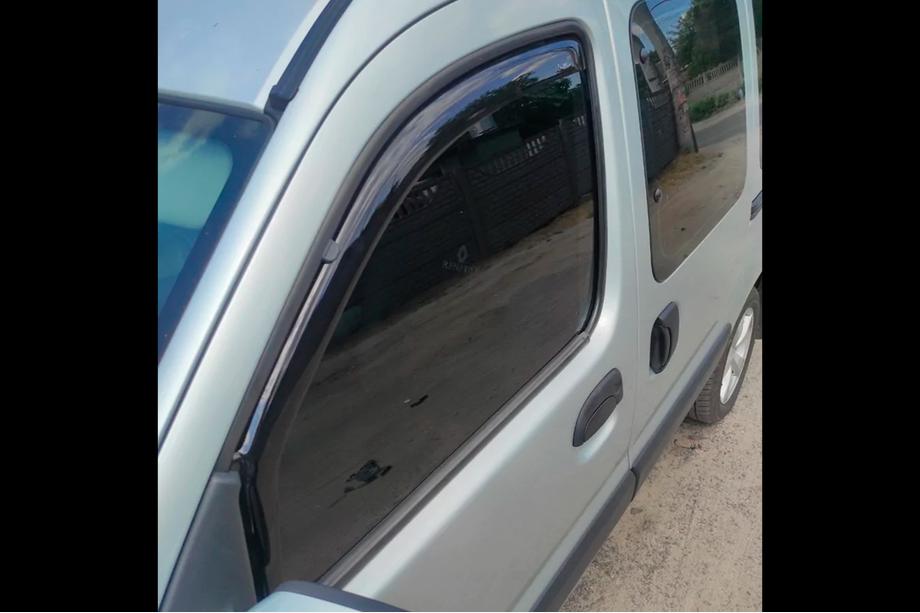 Renault Kangoo 1998–2008 Ieliekamie logu deflektori (2 gab., HIC) Foto 2