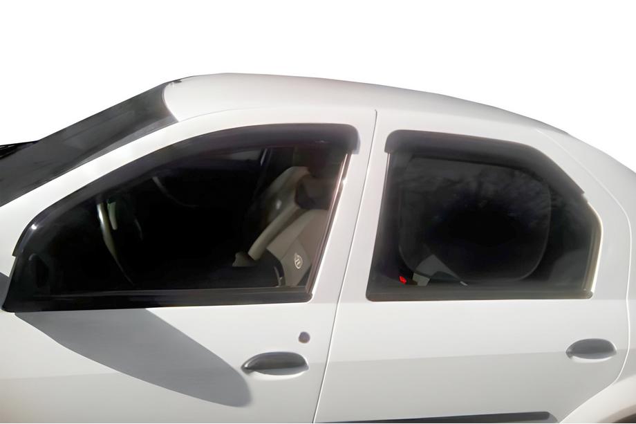 Renault Logan I 2008–2013 Logu vēja deflektori (4 gab., HIC) Foto 1