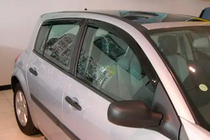 Renault Megane II 2004–2009 Logu deflektori HB (4 gab., HIC) foto 1
