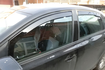 Skoda Octavia I Tour A4 1996–2010 Ieliekamie logu veja deflektori HIC (SD, 4 gab.) foto 1