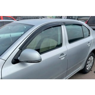 Logu vēja deflektori LiftBack (4 gab., HIC) Skoda Octavia II A5 2006–2010 foto 1