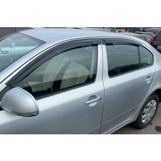 Logu vēja deflektori LiftBack (4 gab., HIC) Skoda Octavia II A5 2006–2010 foto 3