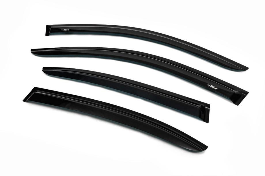 Skoda Octavia II A5 2006–2010 Logu vēja deflektori LiftBack (4 gab., HIC) Foto 8