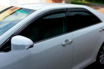 Toyota Avensis 2009–2018 Logu vēja deflektori ar hroma līsti SD (4 gab., HIC) foto 1