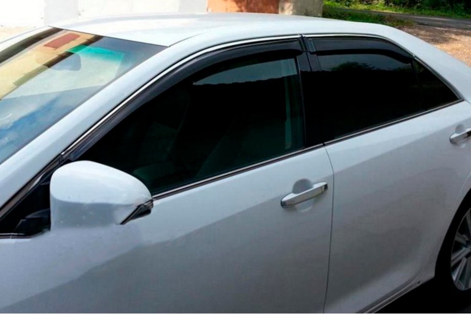 Toyota Avensis 2009–2018 Logu vēja deflektori ar hroma līsti SD (4 gab., HIC) Image