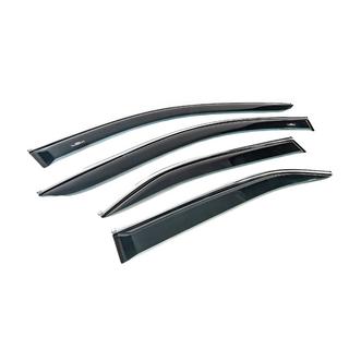 Logu vēja deflektori ar hromētu līsti (EU, 4 gab., HIC) Toyota Camry 2006–2011 foto 3
