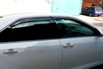 Toyota Camry 2011–2017 Logu vēja deflektori ar hroma moldingu (2011-2017 EU / 2011-2014 USA, 4 gab., HIC) foto 7