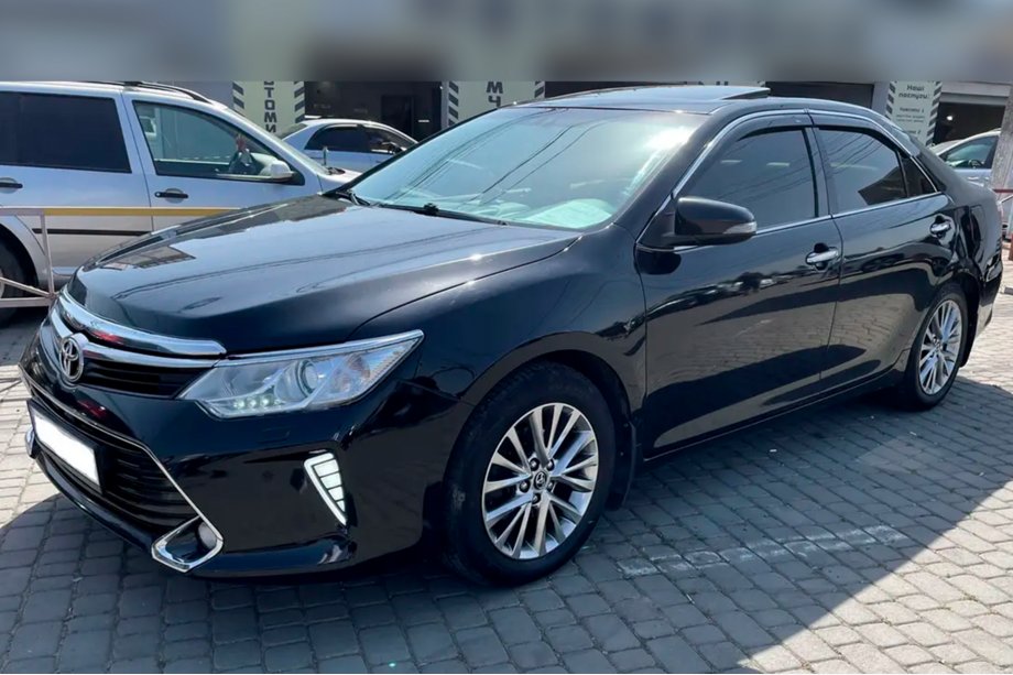 Toyota Camry 2011–2017 Logu vēja deflektori ar hroma moldingu (2011-2017 EU / 2011-2014 USA, 4 gab., HIC) Image