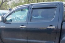 Toyota Hilux 2006–2015 Logu vēja deflektori (4 gab., HIC) foto 5
