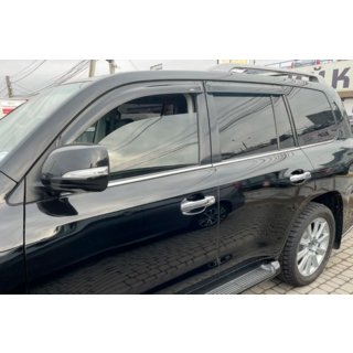Logu lietus deflektori 8 cm (4 gab., HIC) Toyota Land Cruiser 200 2007–2021 foto 1