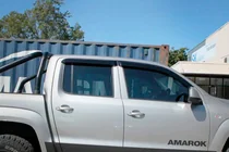 Volkswagen Amarok 2010–2022 Logu vēja deflektori (4 gab., HIC) foto 3
