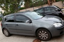 Volkswagen Golf 5 2003–2009 Logu deflektori HB (4 gab., HIC) foto 2
