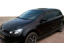 Volkswagen Polo 2010–2017 Logu deflektori HB (4 gab., HIC) foto 3