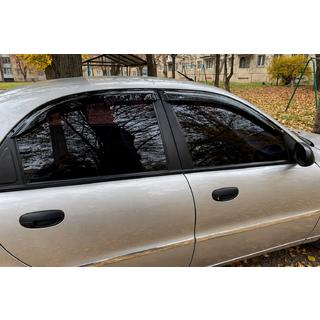 Logu vēja deflektori (4 gab., HIC) Daewoo Lanos 1998–2017 foto 2