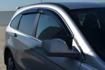 Honda CRV 2007–2011 Logu vēja deflektori ar hromētu līsti (4 gab., HIC) foto 6