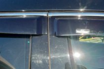 Hyundai Santa Fe 3 2012–2018 Logu vēja deflektori ar hromētu līsti (4 gab., HIC) foto 5
