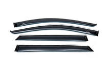 Hyundai Santa Fe 3 2012–2018 Logu vēja deflektori ar hromētu līsti (4 gab., HIC) foto 4