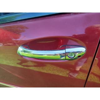 Durvju rokturu uzlikas (4 gab., nerūsējošais tērauds) Mercedes C-class W203 2000–2007 foto 1