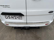 Ford Custom 2013–2022 Aizmugurējā bufera uzlika Carmos (nerūsējošais tērauds) foto 1
