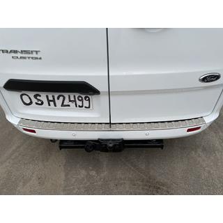 Aizmugurējā bufera uzlika Carmos (nerūsējošais tērauds) Ford Custom 2013–2022 foto 1
