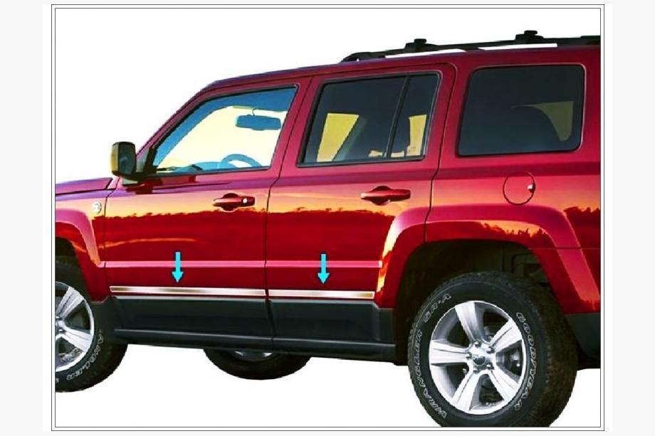 Jeep Cherokee/Liberty 2007–2013 Durvju moldings (nerūsējošais tērauds) Image