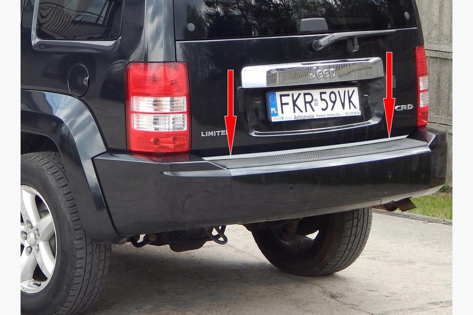 Jeep Cherokee/Liberty 2007–2013 Bagāžnieka malas uzlika (nerūsējošā tērauda) Image