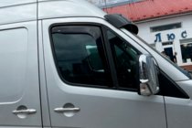 Mercedes Sprinter W906 2006–2018 Ieliekamie logu deflektori (2 gab., HIC) foto 3