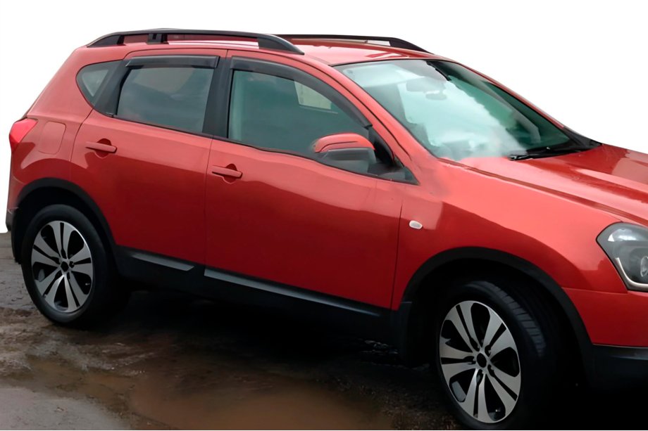 Nissan Qashqai 2007–2010 Logu vēja deflektori (4 gab., HIC) Foto 12