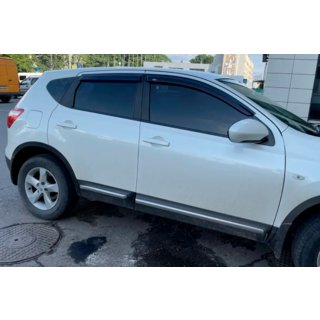 Logu vēja deflektori (4 gab., HIC) Nissan Qashqai 2010–2014 foto 3