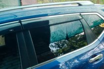 Nissan X-trail T32/Rogue 2014–2021 Logu vēja deflektori ar hromētu līsti (4 gab., HIC) foto 3