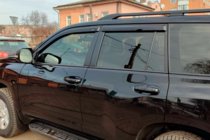 Toyota Land Cruiser Prado 150 2009–2023 Logu deflektori 8 cm (4 gab., HIC) foto 6
