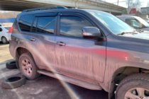 Toyota Land Cruiser Prado 150 2009–2023 Logu vēja deflektori 11 cm (4 gab., HIC) foto 10