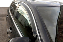 Volkswagen Passat B7 2012–2015 Logu vēja deflektori ar hromētu līsti SW (4 gab., EU, HIC) foto 2