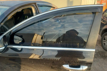 Volkswagen Passat B7 2012–2015 Logu vēja deflektori ar hromētu līsti SW (4 gab., EU, HIC) foto 4