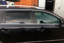 Volkswagen Passat B7 2012–2015 Logu vēja deflektori ar hromētu līsti SW (4 gab., EU, HIC) foto 5