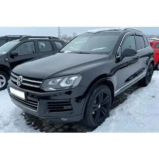 Logu vēja deflektori ar hromētu līsti (4 gab., HIC) Volkswagen Touareg 2010–2018 foto 4