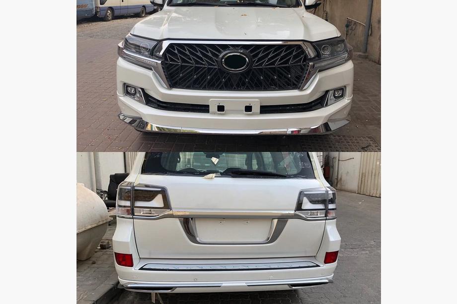 Toyota Land Cruiser 200 2007–2021 Virsbūves bodykit komplekts 2016↗ (Blade) Melna krāsa Image