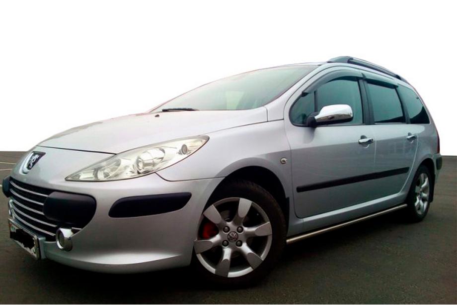 Peugeot 307 2001–2008 Logu vēja deflektori SW (4 gab., HIC) Image