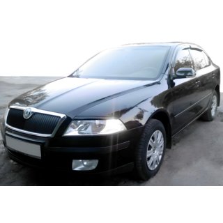 Logu vēja deflektori LiftBack (4 gab., HIC) Skoda Octavia II A5 2010–2013 foto 1