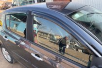Renault Clio III 2005–2012 Logu vēja deflektori (4 gab., HIC) foto 2