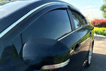 Honda Crosstour 2009–2015 Logu vēja deflektori ar hromētu līsti (4 gab., HIC) foto 1