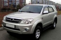 Toyota Fortuner 2006–2015 Logu vēja deflektori (4 gab., HIC) foto 1