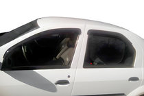 Dacia Logan I 2008–2012 Logu vēja deflektori (4 gab., HIC) foto 1